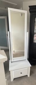 Standing Mirror with Drawer