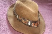 felt feather hat