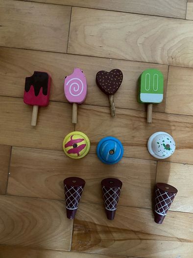 Wooden Ice Cream Trolly