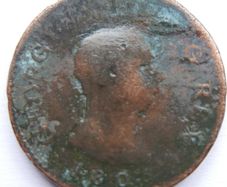 1806 Halfpenny - George III British Copper Coin