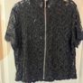 Zara Lace Top - Size 10/12 Black Image 3