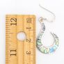 Vintage Sterling Silver Abalone Earrings Image 7