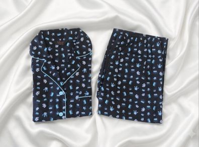 Primark Secret Possessions Pyjama Set Black Size 8-10