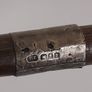 Vintage Bamboo Walking Stick Cane with Silver Collar Image 4