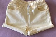 Next Girls Yellow Denim Shorts - see 5 pics