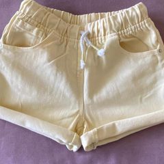 Next Girls Yellow Denim Shorts - see 5 pics