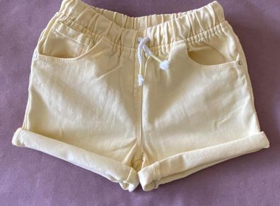 Next Girls Yellow Denim Shorts - see 5 pics