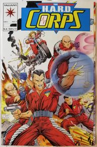 The H.A.R.D. Corps #1 1992 Valiant Comics Fold-Out Cover (1992)
