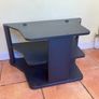 Tv Stand (Black with two Shelves) Image 2