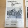 Light Railway Guide and Timetables 1970, 1971, 1972, 1973 Editions Image 2