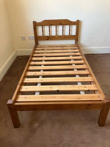 single bed with deep mattress