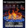 35 LBS Fire Glass 1/2-Inch Fireplace Glass Rocks for Firepit Cobalt Blue Image 2