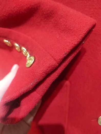 Vintage Klein petite Paris Red wool blazer size 36 Small Postage included