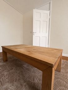 Large Rustic Oak Coffee Table