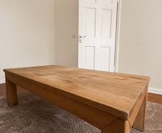 Large Rustic Oak Coffee Table