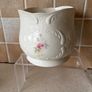 Vintage Donegal Parian Flower Pot & Basket Weaved Vase Image 4