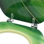 WC Toilet Seats with Lid 2 pcs MDF Green Water Drop Design Image 7