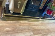 Antique solid brass fire surround / fender