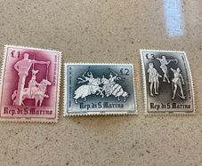 San Marino 1963 Stamps Set of 3