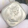1966 Guernsey Ten Shilling Coin Image 2