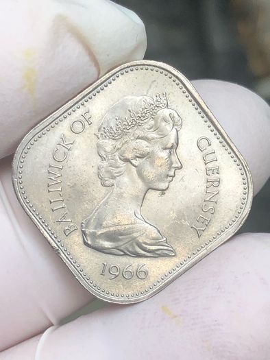 1966 Guernsey Ten Shilling Coin