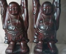 Collectable Money Buddha candle holders