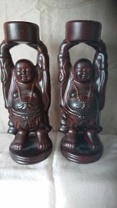 Money Buddha candle holder
