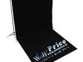 31611 3m x 5m Background Cotton Muslin Black