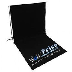 31611 3m x 5m Background Cotton Muslin Black