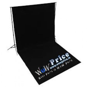 31611 3m x 5m Background Cotton Muslin Black
