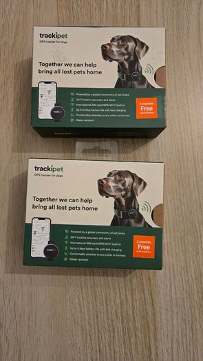 Set of 2 TrackiPet GPS Trackers for Dogs | New & Boxed