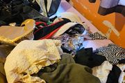 Large Job Lot of Ladies and Mens Clothes Shoes Hats Bags Handbags