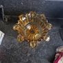 amber glass centrepiece vintage retro Image 2