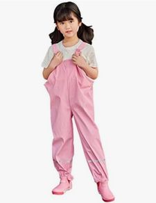 Brand New Lulipa Waterproof, Wind Proof Outdoor Dunagrees Fleece Lined Adjustable Straps With Reflective Strips Mud Jumpsuit - Size - 3-4 Years