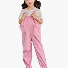 Brand New Lulipa Waterproof, Wind Proof Outdoor Dunagrees Fleece Lined Adjustable Straps With Reflective Strips Mud Jumpsuit - Size - 3-4 Years
