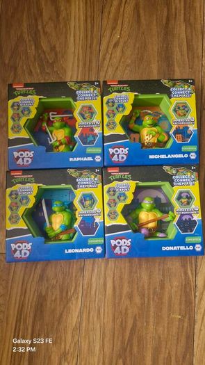 Tennage Mutant Ninja Turtles Pods 4D comnnection Collection -