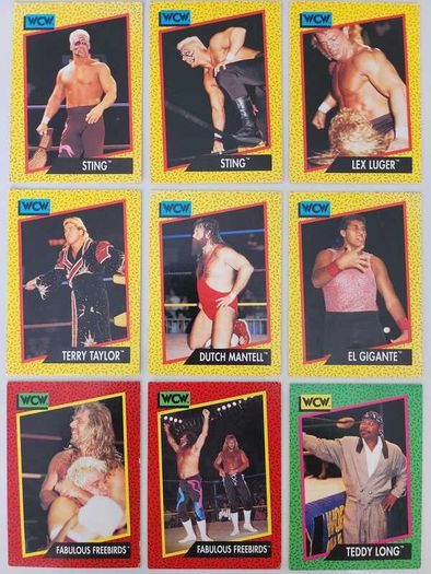 WCW Wrestling cards