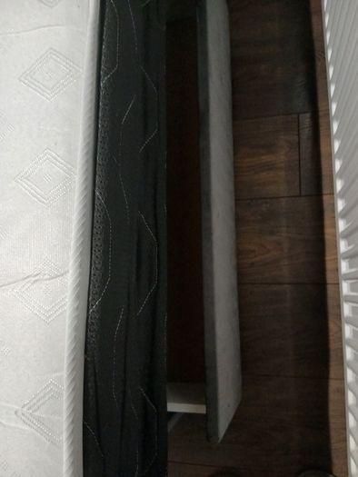 Double bed with headboard, mattress and two drawers