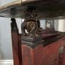 Large Antique Chinese Red Lacquer & Gilt Coffee Table Image 8