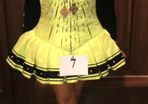 Beautiful yellow and black irish dancing solo dress