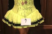 Beautiful yellow and black irish dancing solo dress