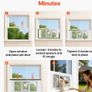 Window Cat Flap with Magnetic Self-Closing Door 4 Way Locking Aluminium Frame Image 2