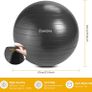 _Gymnastics Ball, Ultra-Thick Anti-burst Yoga Fitness Ball with Air Pump, 65cm Fitness Ball for Yoga Pilates, Gym Sport Image 7