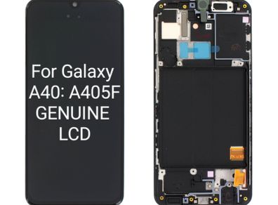 Samsung Galaxy A40 (a405f/ds) Display, Black, Gh82-19672a;gh82-19674a