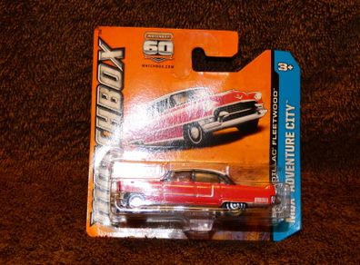 Matchbox 1955 Cadillac Fleetwood Red Body White Top 60th Anniversary Mbx Adventure City 2012