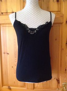 Size 10 Black Strappy Top