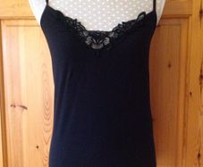 Size 10 Black Strappy Top