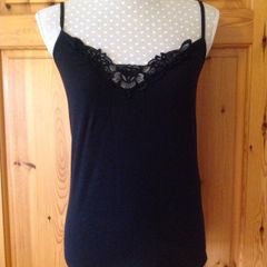 Size 10 Black Strappy Top