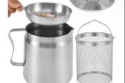 Brand New LOVIVER Stainless Steel Oil Filter Pot,