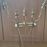 Classic brass fireplace accessories set Image 7